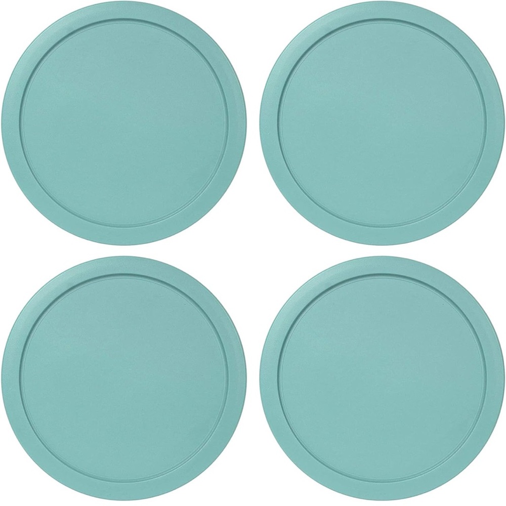 Replacement Lids for Pyrex 1-Cup Glass Food Storage Container Bowls, 4-Inch Lids - Picture 2 of 9